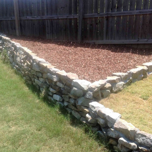 Stacked Stone Wall 23